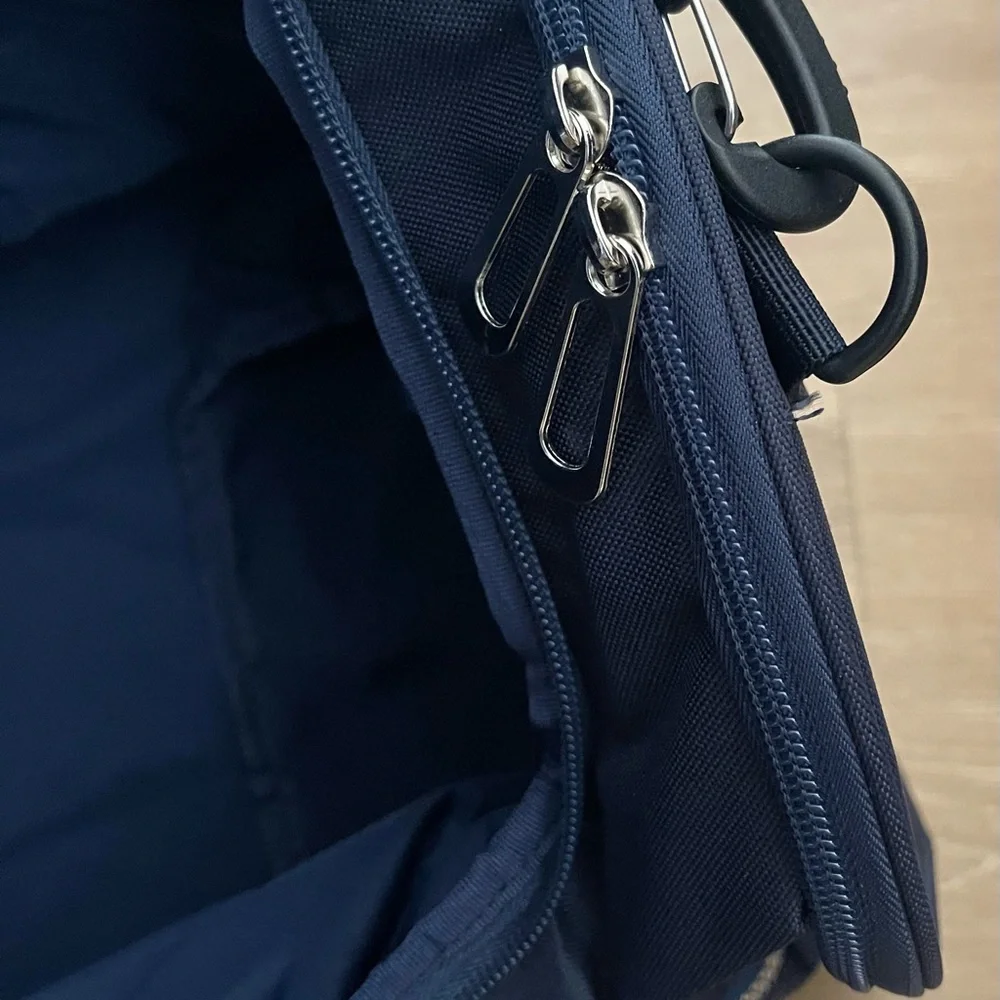 Bella Russo navy blue duffle bag